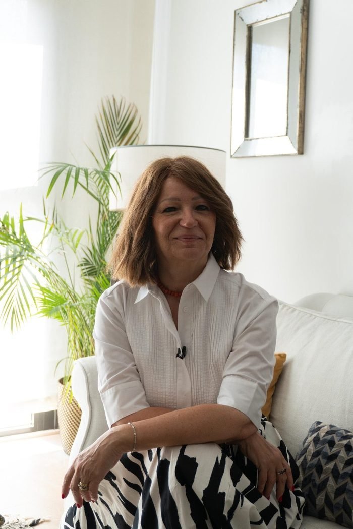 Mónica Pérez Rodrigo en su estudio